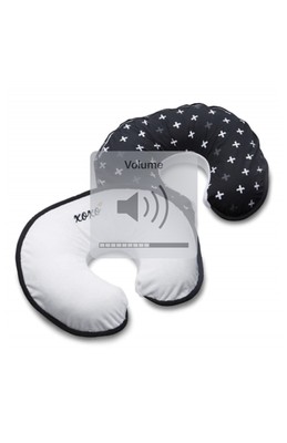 Boppy Luxe XOXO Nursing Pillow And Positioner Small Sketch Black & Wht