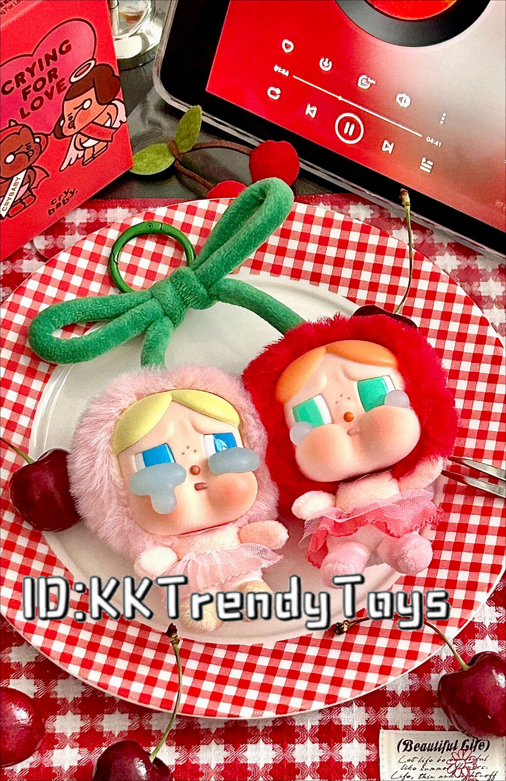 POP MART CRYBABY Crying For Love Series Vinyl Plush Hanging POP MART CRYBABY Crying For Love Series Vinyl Plush Hanging