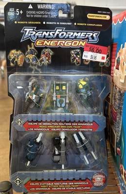 Hasbro Transformers Energon Road Wrecker/Night Attack Mini-Con Team NEW UNOPENED