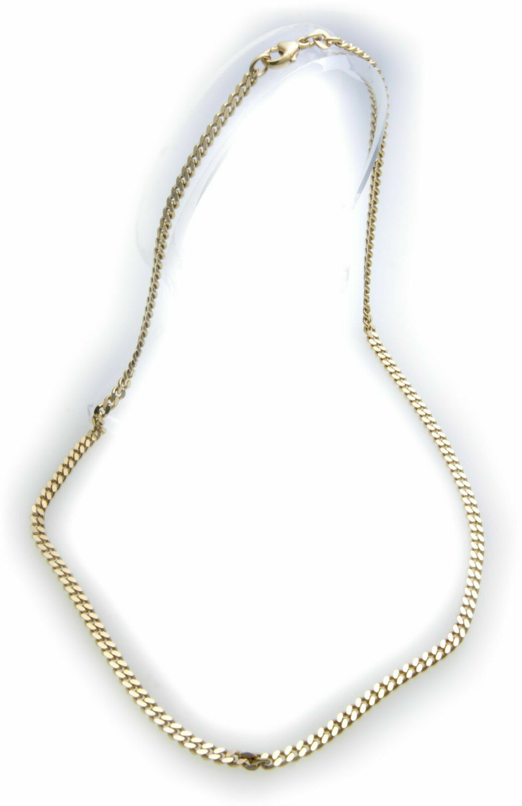 Collana maglia groumette oro giallo 18kt maglia compatta e vuota