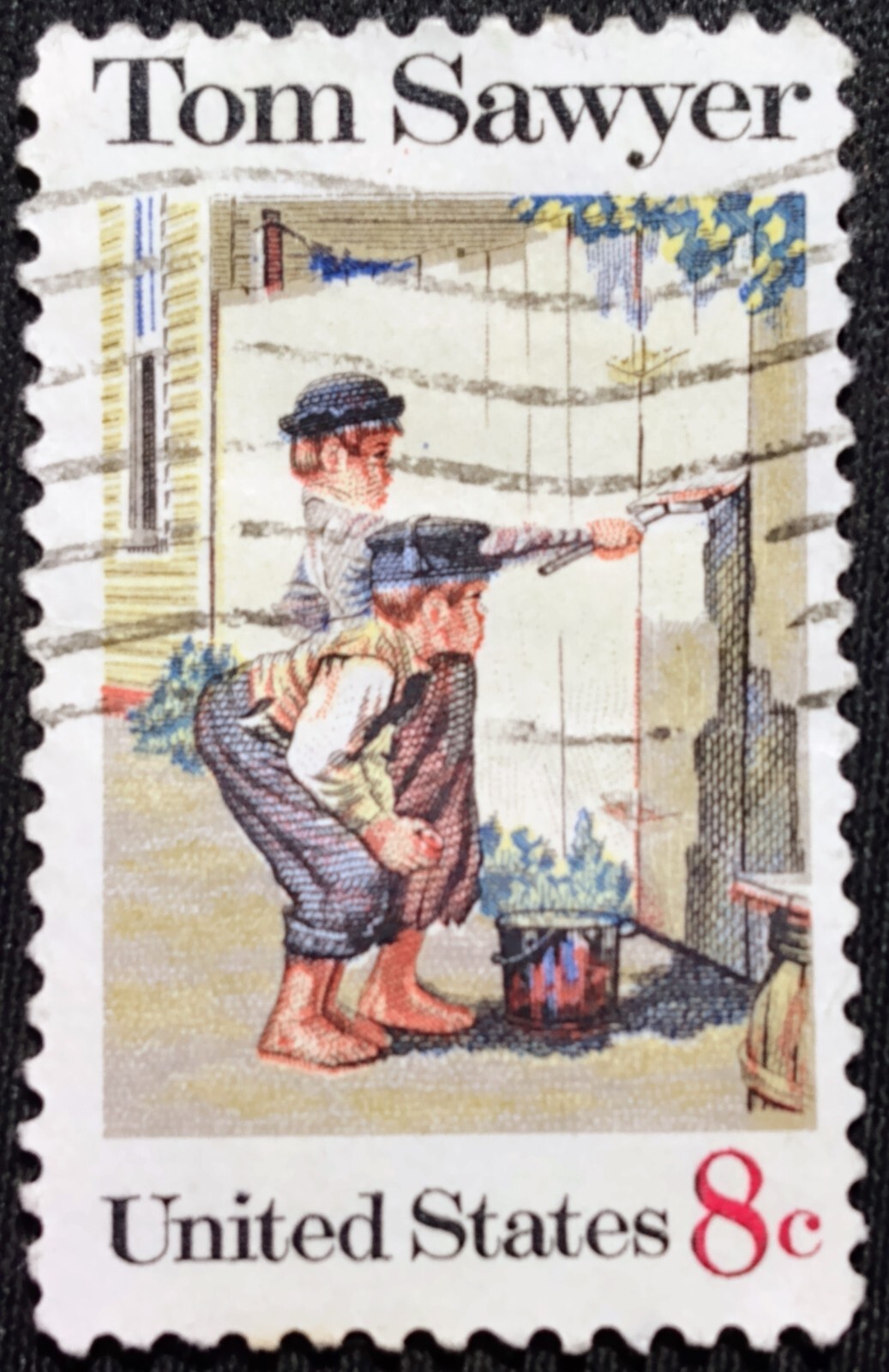 トランプ 8個 1972 US 🇺🇸 Tom Sawyer 8c Stamp Sc#1470 FREE2Ship w