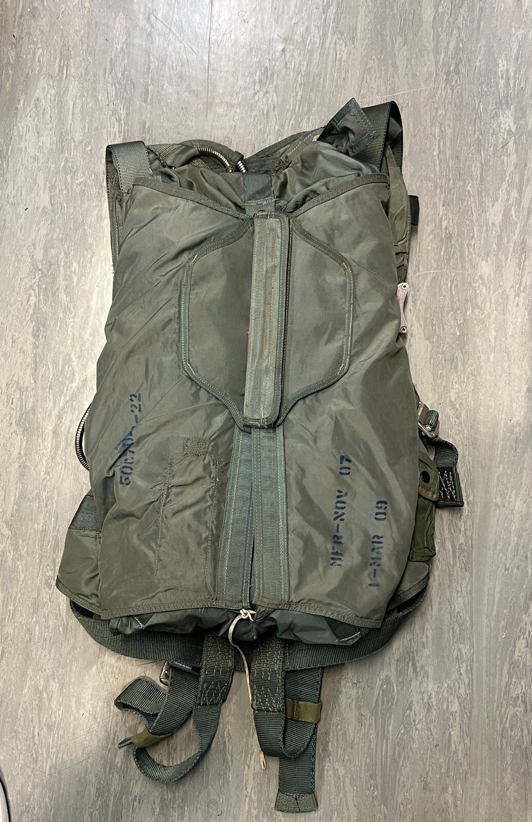 アメリカ軍 米軍実物 フライト装備 落下傘トルソーハーネス USAF空軍