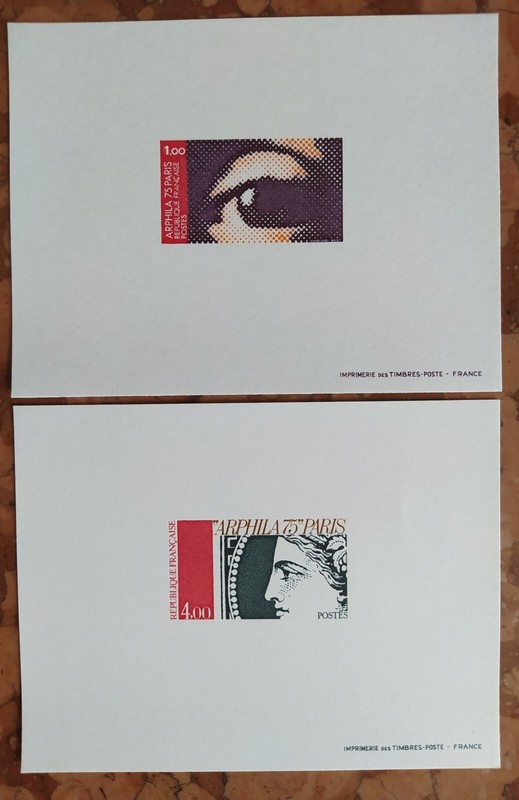 France 2 Epreuves De Luxe 1975 NÂ° 1830 1833 Arphila 75  Lot 73
