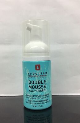 Erborian Korean Skin Double Mousse Gentle Cleansing Foam 3 Fl Oz, As Pictured