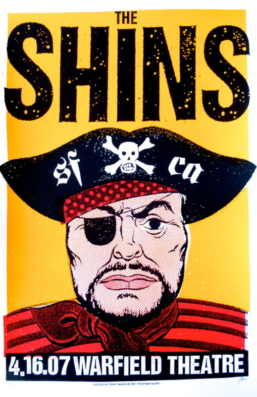 The Shins Concert Poster Print Mafia San Francisco