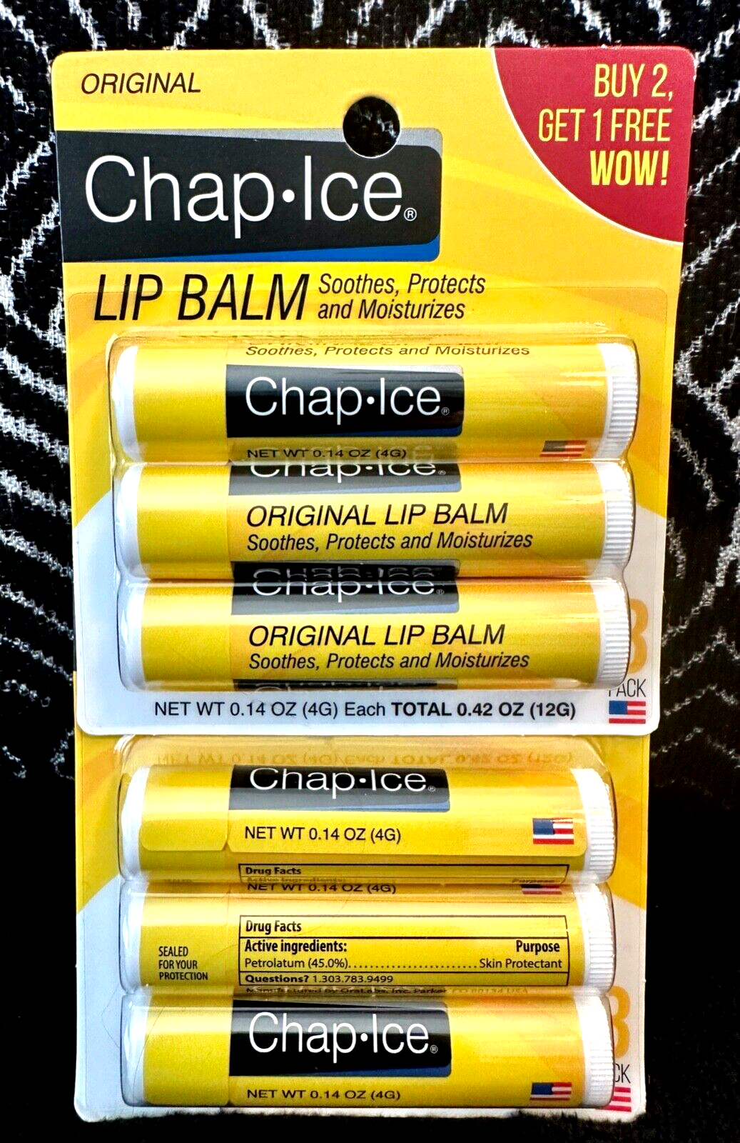 Chapstick Moisturizes Protects Soothes Dry Lips Lot