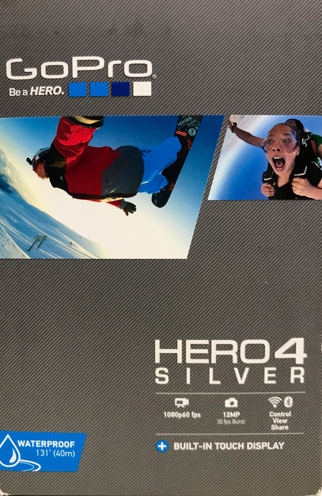 Brand New Factory Sealed GoPro HERO4 Silver Camcorder Camera CHDHY-401 HWBD1