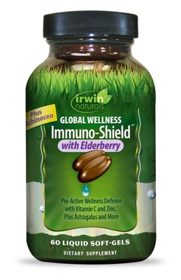 Irwin Naturals Immuno-Shield с жидкой капсулой из бузины 60