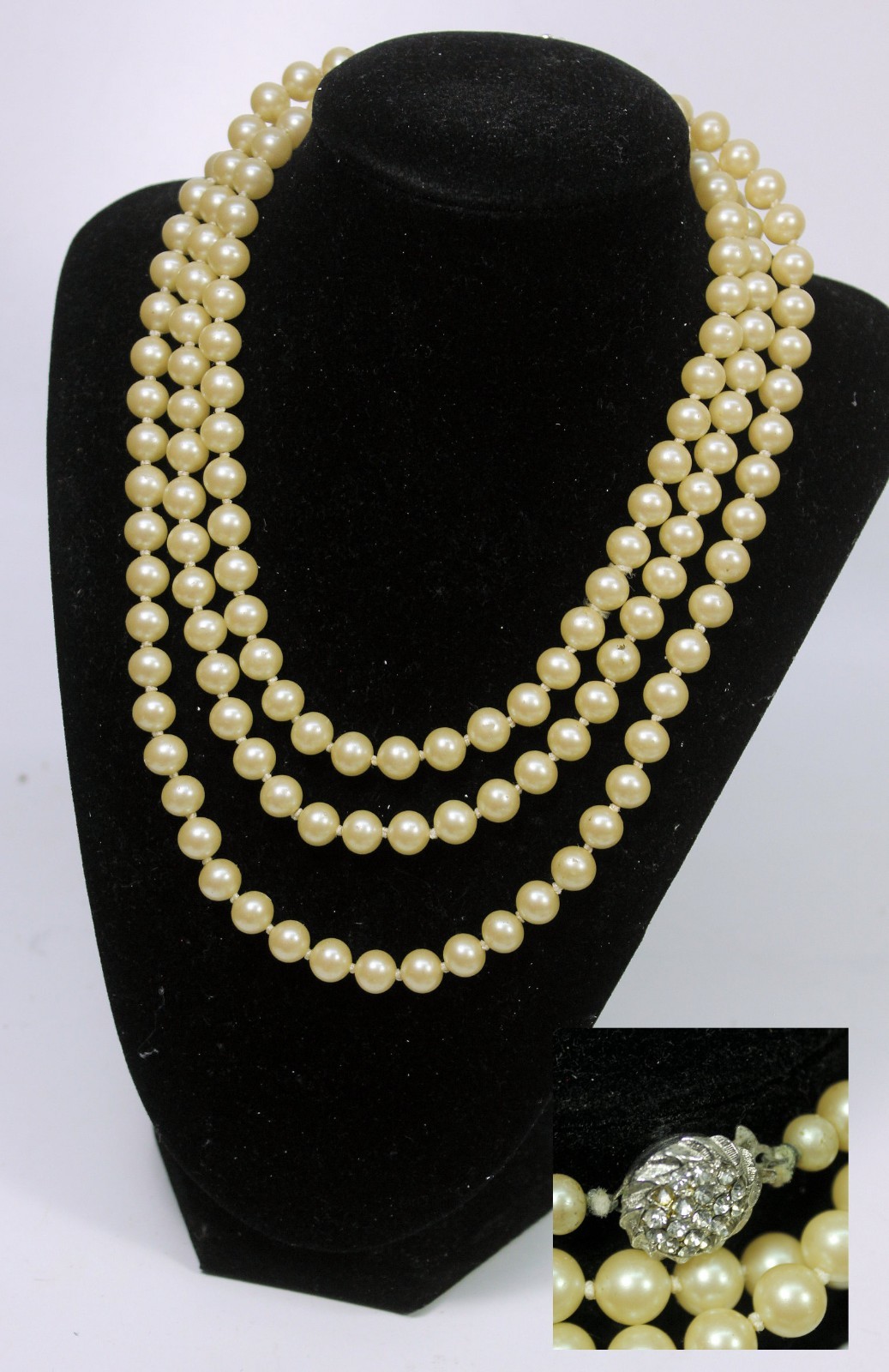 ★関税込★VINTAGE HOLLYWOOD★Petit Fruit Pearl Necklace★ VINTAGE OP 925 Rare 11-16mm nature multicolor pearl necklace
