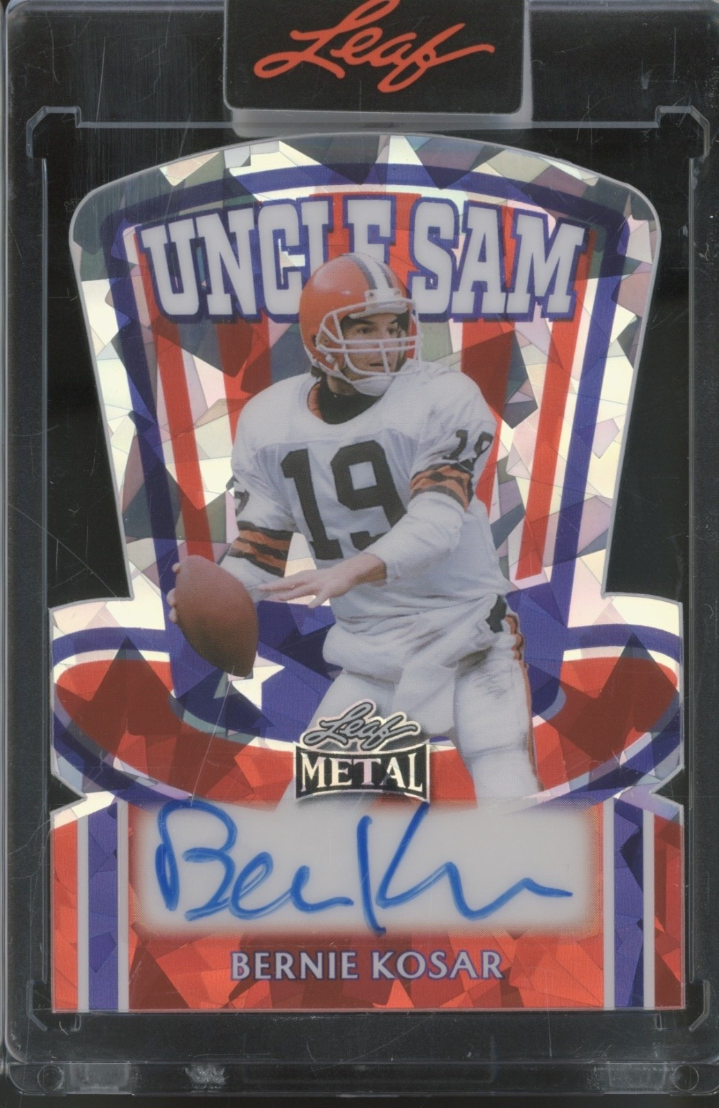 2025 Leaf Metal Uncle Sam Crystal Bernie Kosar Auto Autograph 1/1