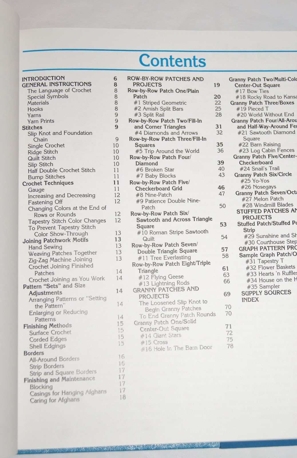 Crochet Pattern Book - Crocheter's Quilt Book - NOS 1987 - Afghan Quilt Motifs