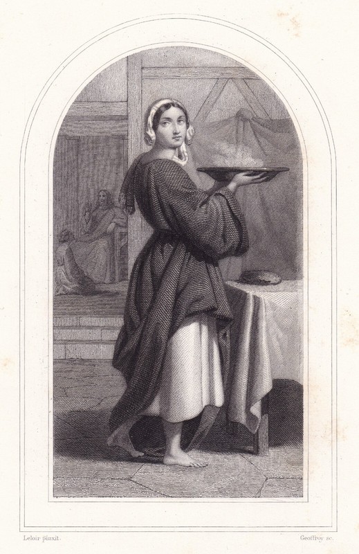 Portrait Xixe Sainte-Marthe Marthe De BÃ©Thanie Martha Tarasque Tarascon 1857