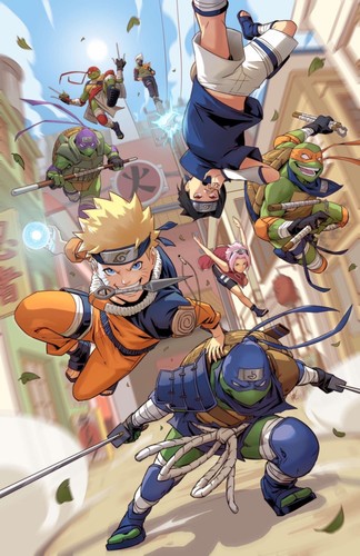 タートルズ NARUTO アメコミリーフ 全編英語/リーフ】TEENAGE MUTANT NINJA TURTLES X NARUTO #3