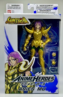 Bandai Knights of the Zodiac Aries Mu Anime Heroes 6.5-in Action Figure