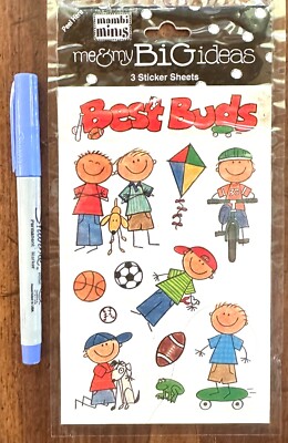 Best Buds - 3 sheets -  Card Scrapbooking Stickers (NEW) Me & My Big Ideas