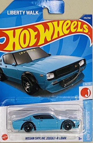 ホットウィール　スカイライン2000GTR　水色　FLYING　CUSTOMS Hot Wheels Nissan Skyline 2000GT-R LBWK Blue 2022 J Case | eBay