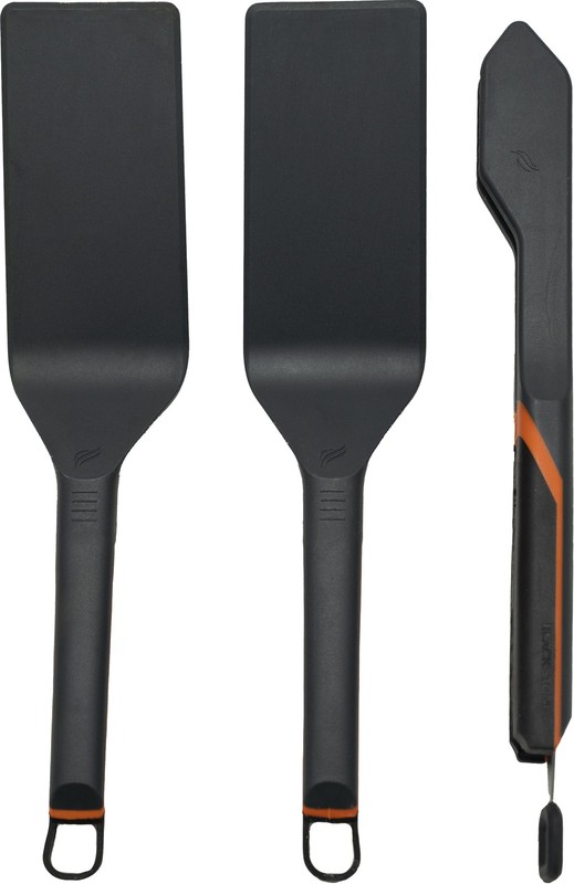 E-Series 3 Piece Tongs and Spatulas Griddle Tool Kit