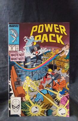 Power Pack #49 1989 Marvel Comics Comic Book b&b