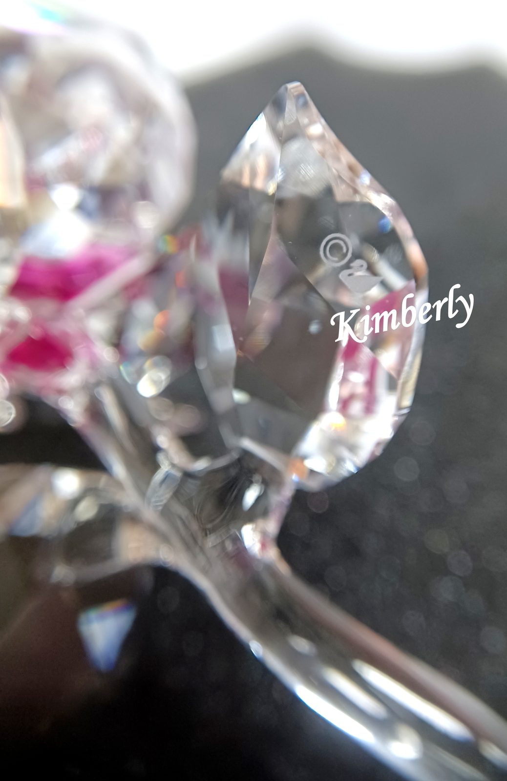 Swarovski Blossoming Rose Flower Ruby Red/Clear Crystal