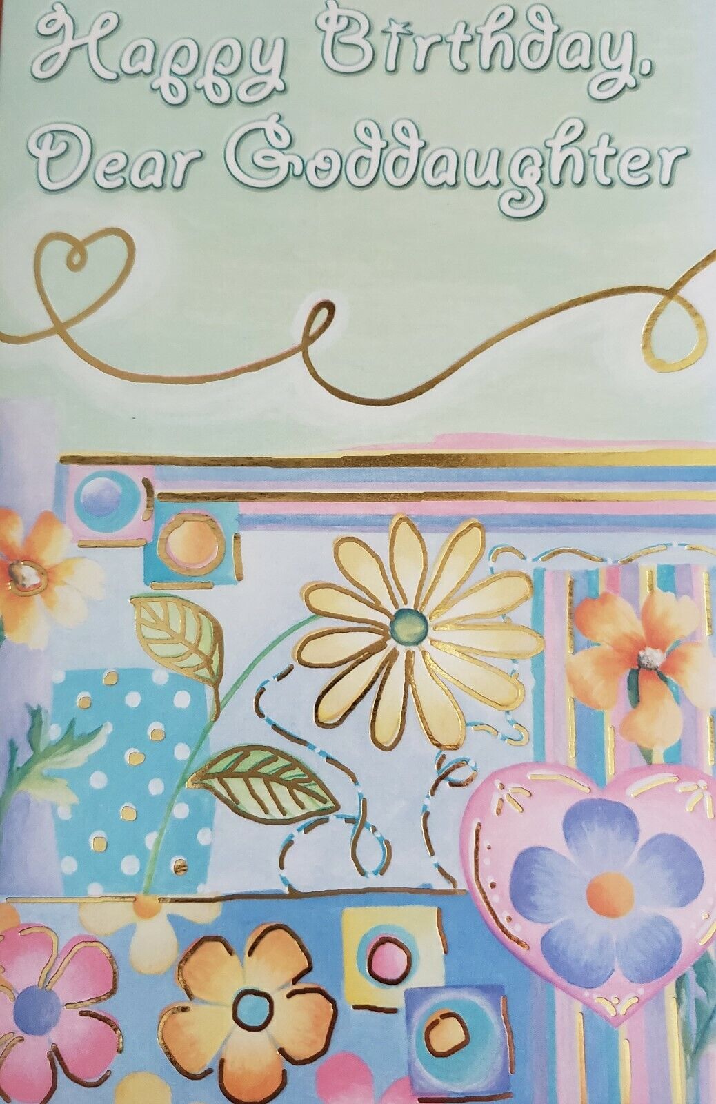 'Happy Birthday, Dear Goddaughter' birthday greeting card