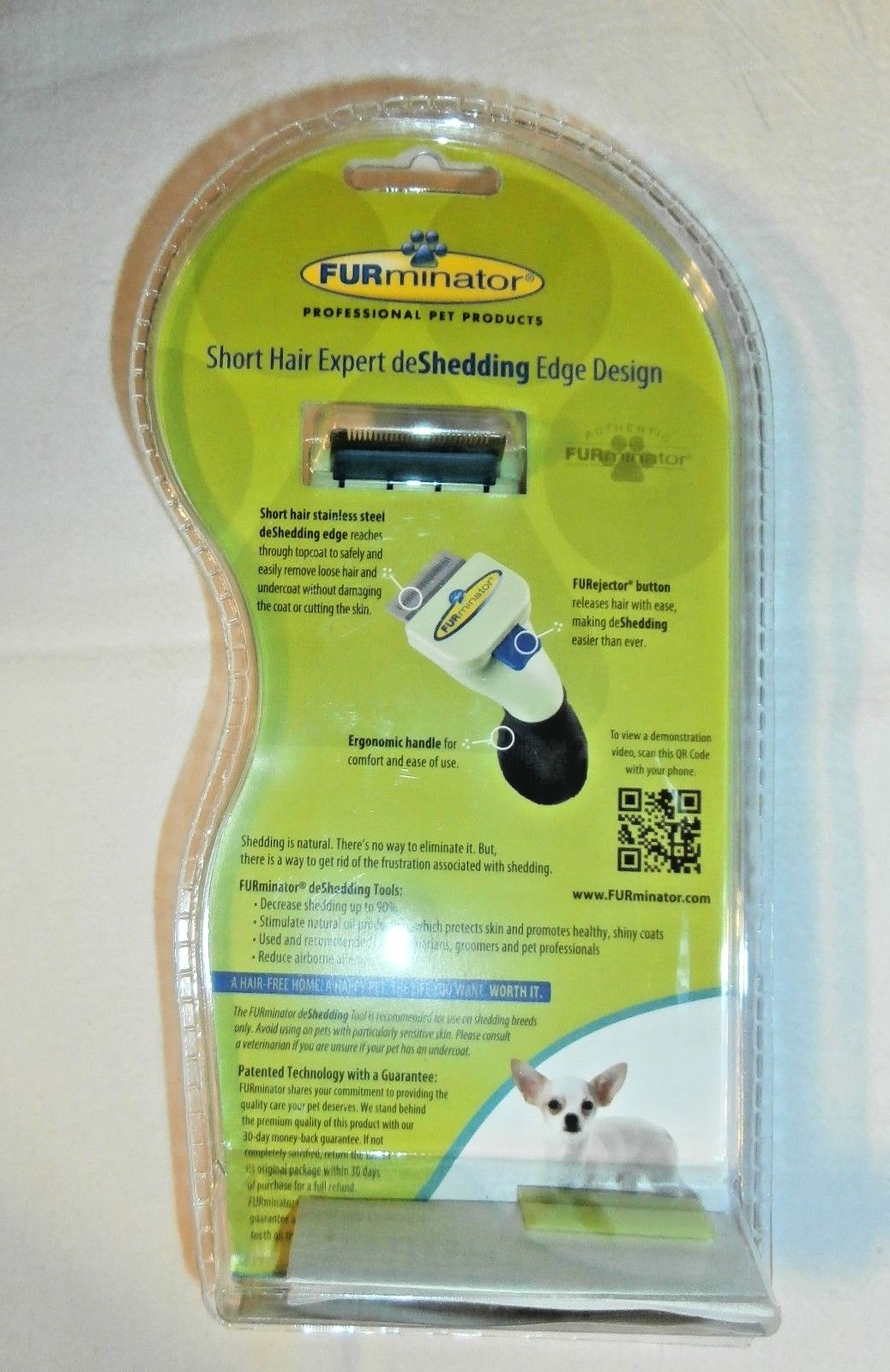 FURminator deShedding Tool for X-SMALL dog AUTHENTIC FURminator NEW