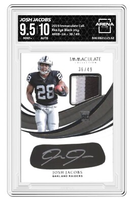 2019 Panini Immaculate Collection - Immaculate Rookie Eye Black Auto /49