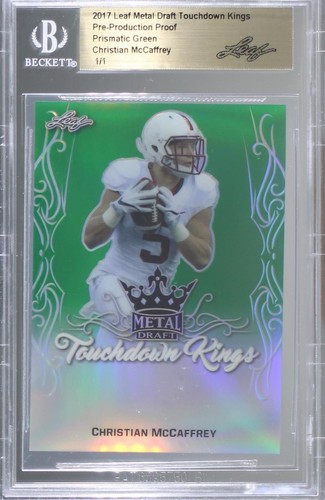 2017 Leaf Metal Draft Christian McCaffrey #TK-CM1