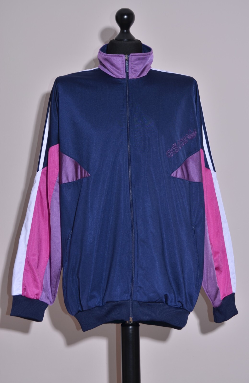 Adidas Vintage Men's Multicoloured Track Top Jacket Full Zip