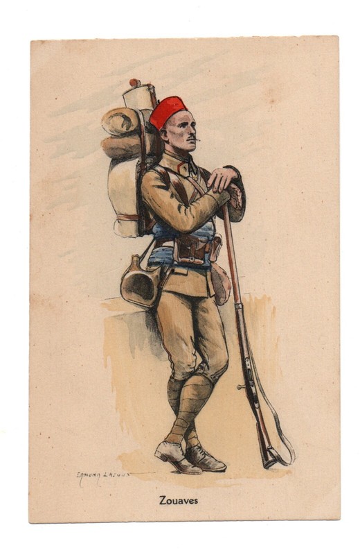 Zouaves. Patriotique. Guerre 1914 Ã  1918  Cpa 8948