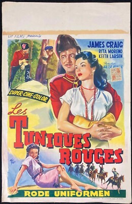 Fort Vengeance Original Belgian Movie Poster Affiche Rita Moreno James Craig '53