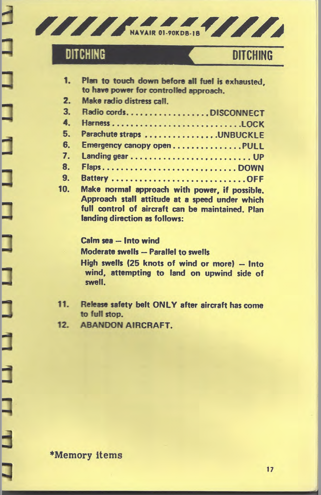 53 Page '81 Beechcraft T-34B Mentor NAVAIR-01-90KDB Pilot Checklist Manual on CD