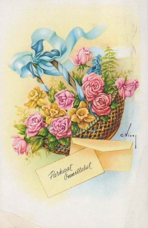 Fleurs Vintage Carte Postale Cpsmpf #Pkg059.F