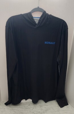 Kobalt Men Hooded Long Sleeve Black Large Shirt