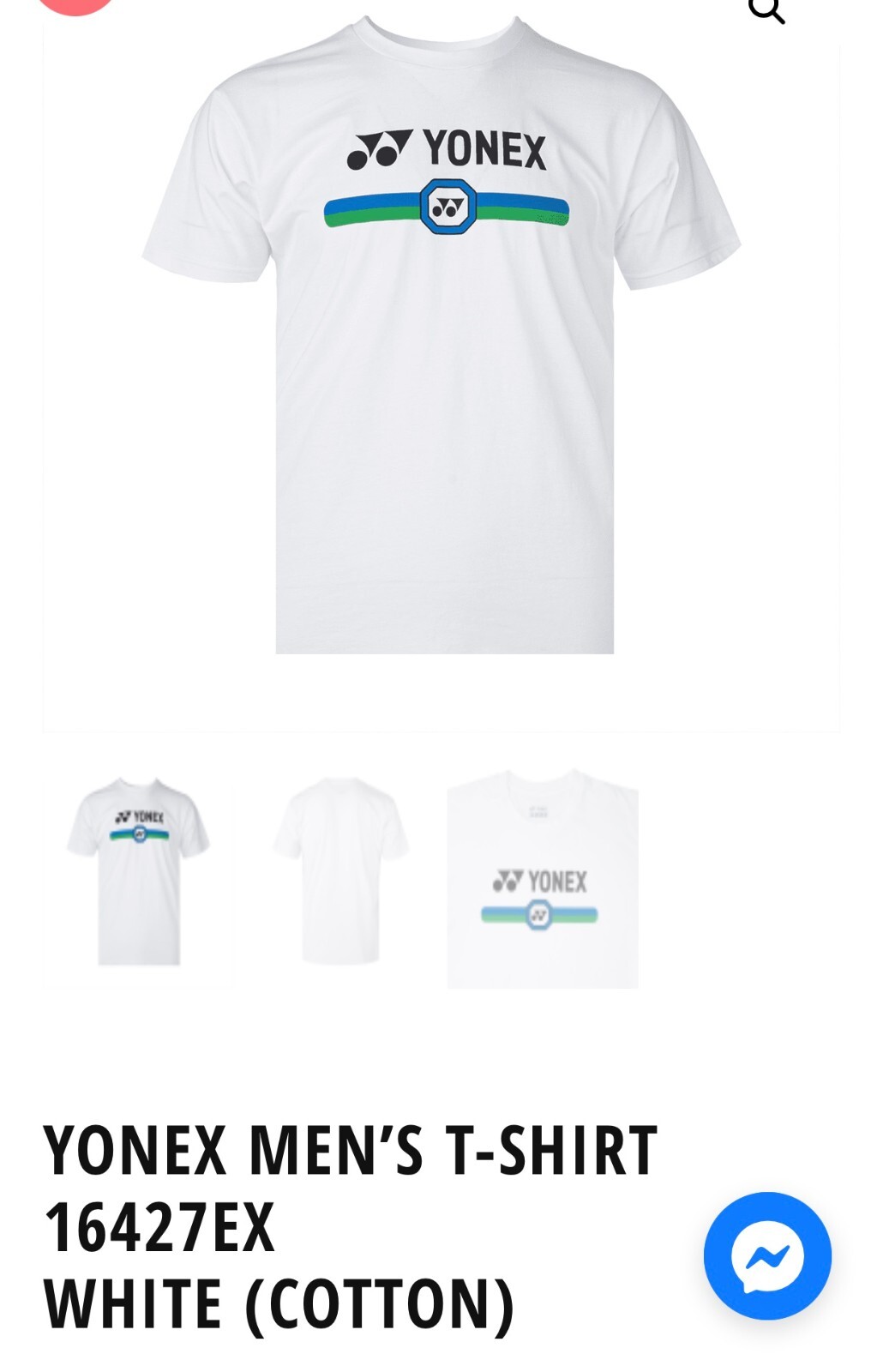 YONEX - ヒサ。 Yonex 16427 Cotton shirt - White (US S/Asia L) | eBay