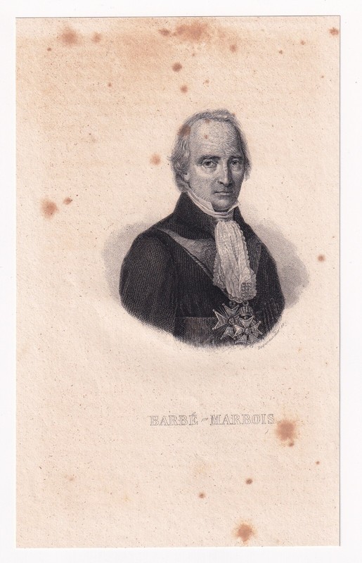 Portrait Xixe FranÃ§Ois BarbÃ©-Marbois NapolÃ©On Bonaparte Louisiane Empire 1836