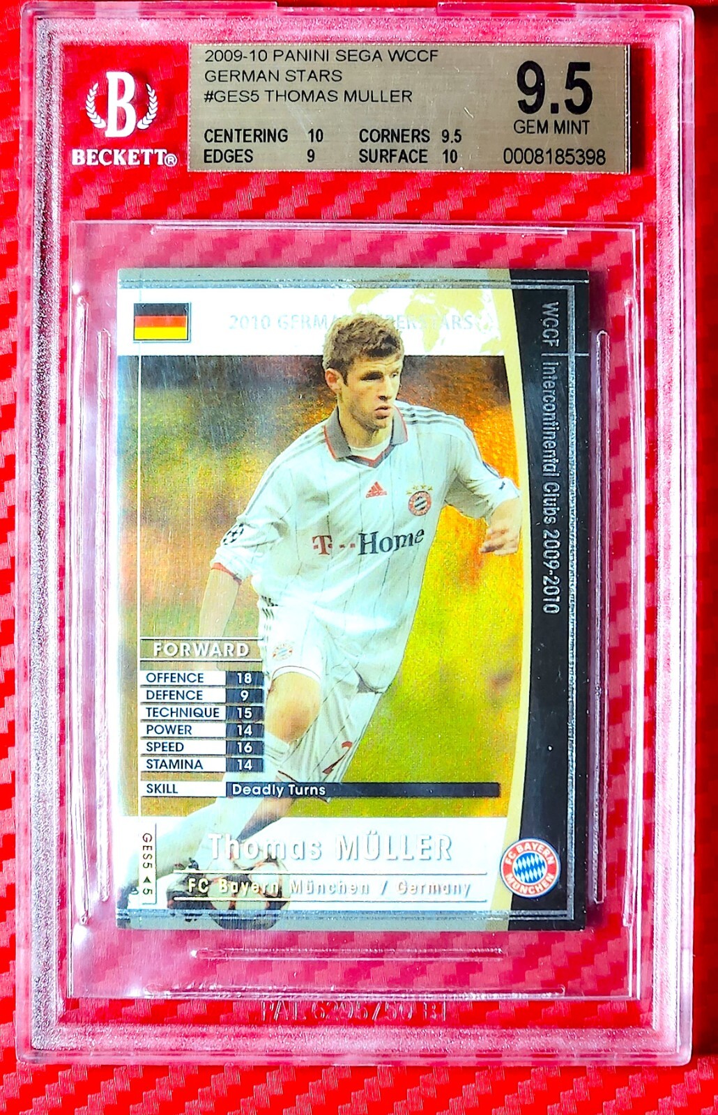 wccf MUELLER ミュラー 0910 🔥2009-10 Panini SEGA WCCF Thomas