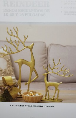 Aldi Sculpted Reindee Gold