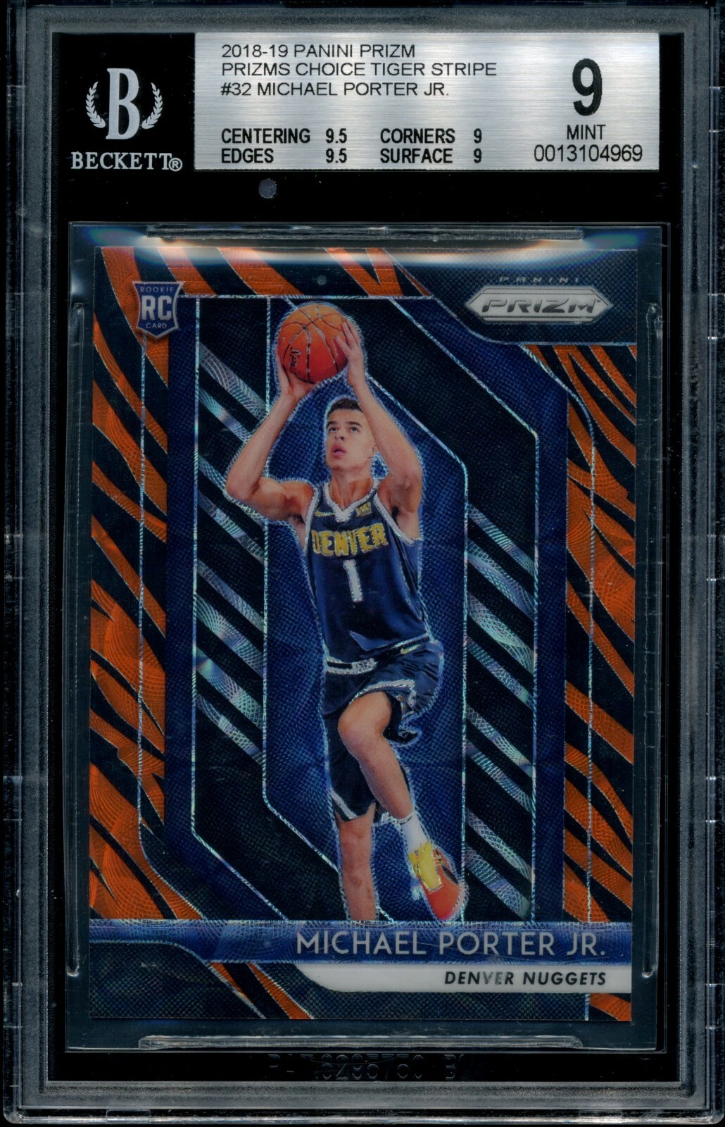 2018-19 Panini Choice Tiger Stripe Prizm #32 Michael Porter