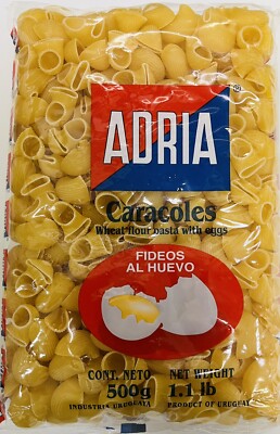 Fideos Adria  Caracol . 1.1 Lb Pack X. 2