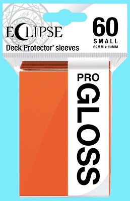 60 ULTRA PRO ECLIPSE PUMPKIN ORANGE PRO-GLOSS Small DECK PROTECTOR Card Sleeves