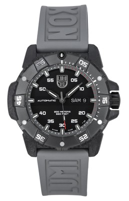 Pre-owned Luminox Master Carbon Seal Grey Rubber Strap Swiss Automatic Xs.3862 Mens Watch