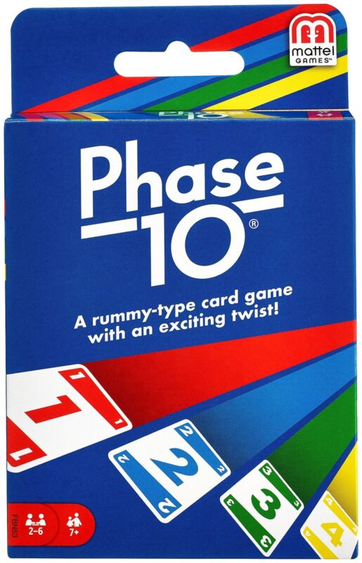 Mattel Phase 10 Card Game One Size Blue multi