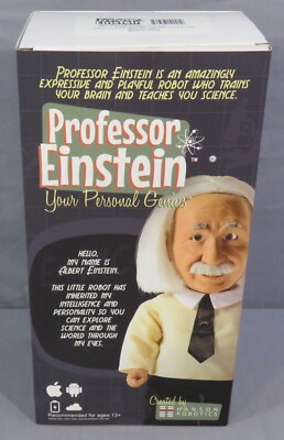PROFESSOR EINSTEIN YOUR PERSONAL GENIUS! Interactive Robot Tutor New Open Box