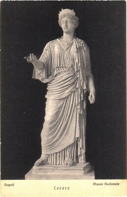 Ceres, Roman Goddess Agriculture At National Museum of Naples, Italy Postcard