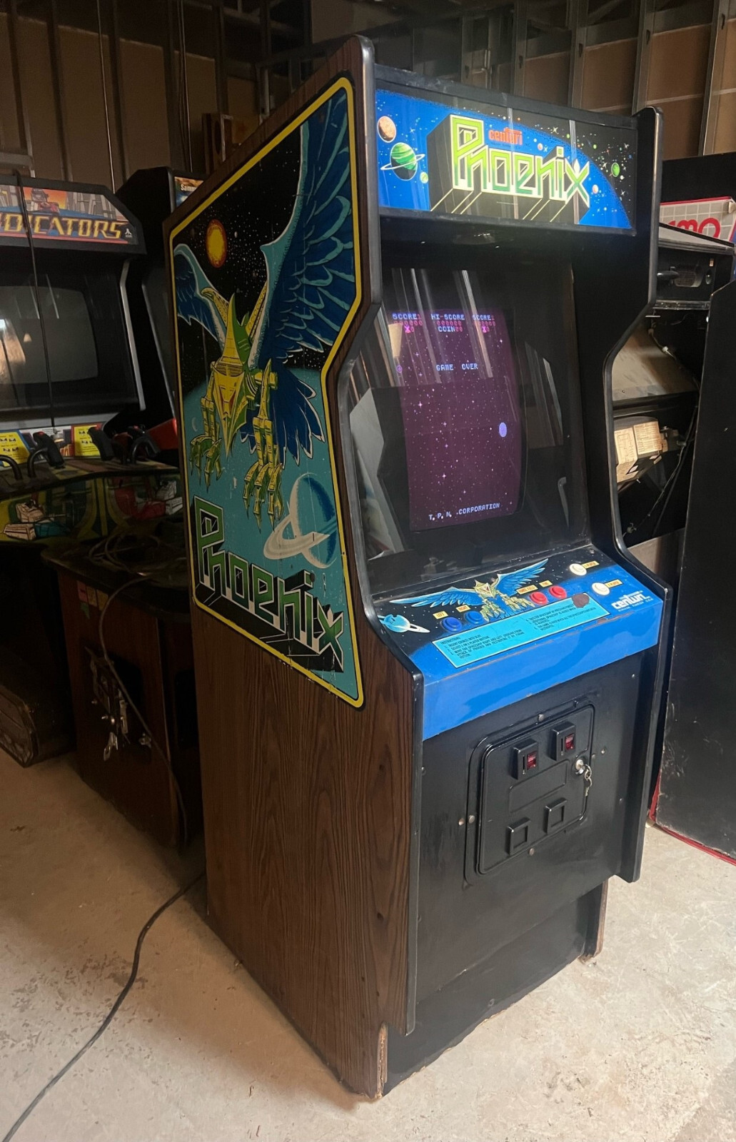 PHOENIX ARCADE MACHINE by CENTURI 1980 (Excellent Condition