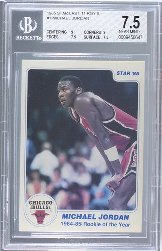 NBA カードMichael Jordan RC Rookie MICHAEL JORDAN XRC RC ROOKIE 1985-86 STAR #2 B4 FLEER BGS 10