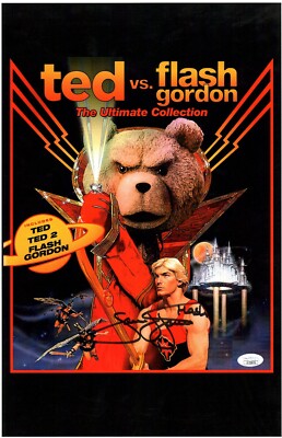 Sam Jones Ted vs Flash Gordon 11x17 Mini Poster JSA Certified Autograph