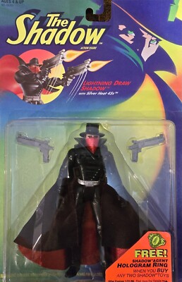 The Shadow Movie Lightning Draw Shadow Vintage 1994 Kenner Action Figure NEW