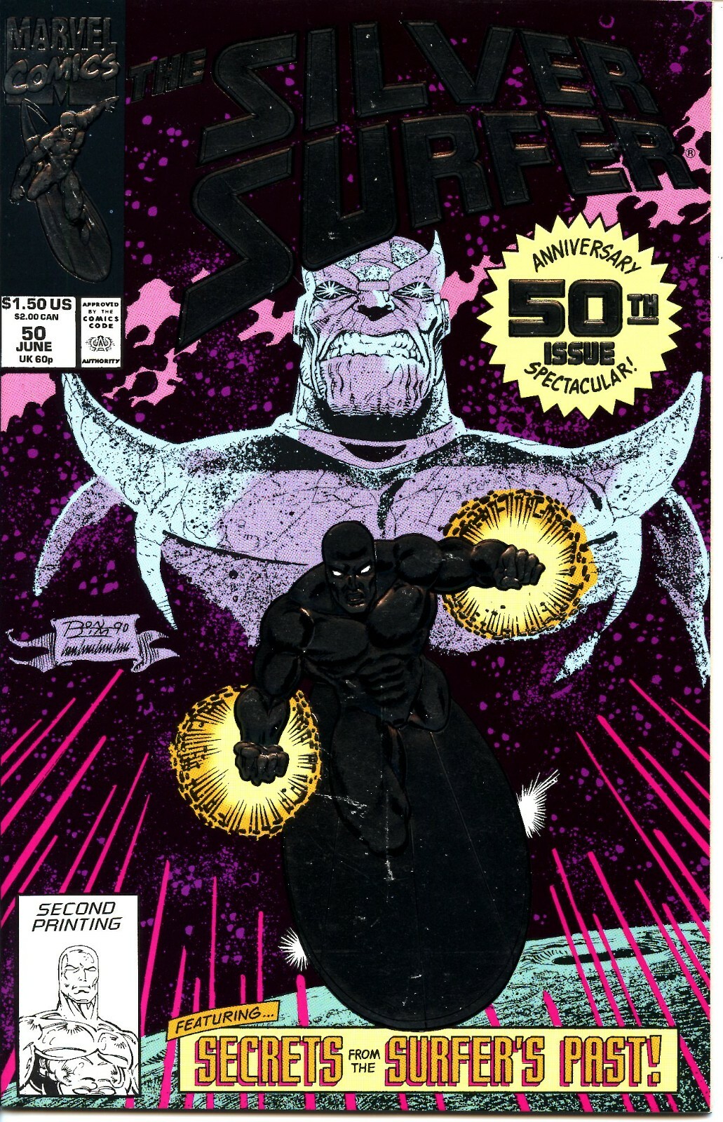 Silver Surfer #50; Second Print (Marvel Comics, 1991