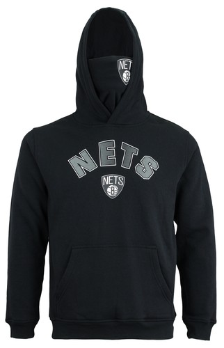 Outerstuff Молодежный пуловер с капюшоном НБА Brooklyn Nets De-Fense